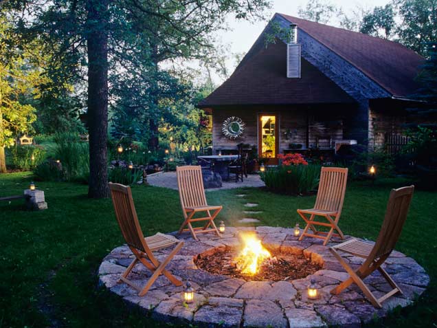 backyard fire pit