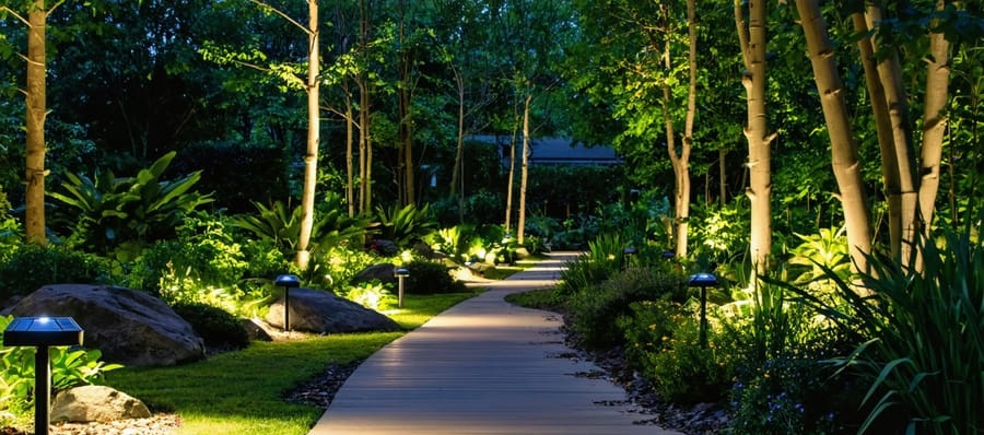 solar path way lighting